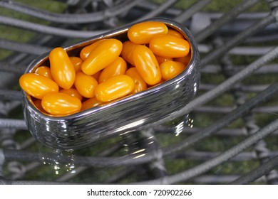 fresh tomatoes in a decorative bowl on a table - Powered by Shutterstock