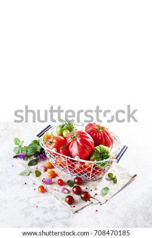 Similar – Foto Bild Hintergrund mit frische Erdbeeren und Marmeladengläser