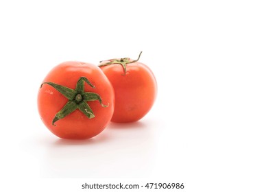 Fresh Tomatoes On White Background