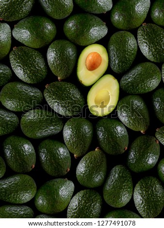 Fresh tropical avocado fruit close up good for background