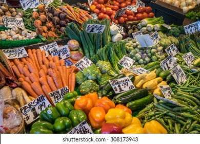 Fresh Vegatables At A Farm Market