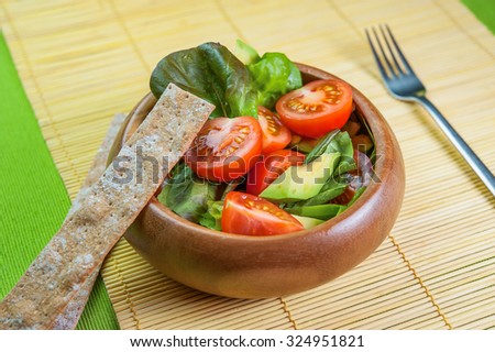 Similar – Image, Stock Photo Fresh Salad Vegetable