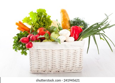 Fresh Vegetables In Basket