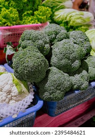 Fresh vegetables market in Bangkok - Shutterstock ID 2395484621