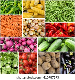 Fresh Vegetables.  Popular Farmers Market  Vegetables