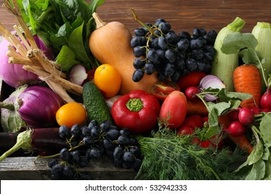 Fresh vegetables set, food ingredients - Powered by Shutterstock