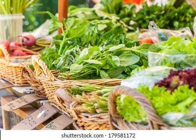 Fresh Vegetebles On Local Market In New Zealand