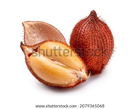 Fresh Waive tropical fruit on white background.