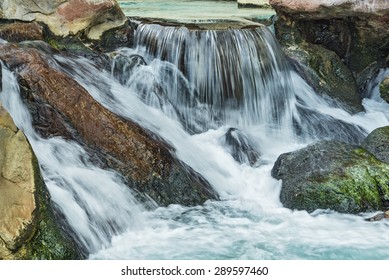 Fresh waterfall This water motion cascade connects you with natural resources - Shutterstock ID 289597460