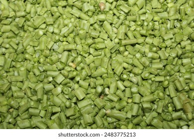 fresh yard long bean for cooking. shorten long bean suitable for background.