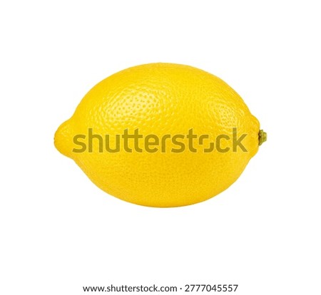 Fresh Yellow Lemon Isolated on White Background