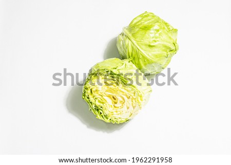 Similar – Foto Bild Frischer Weißkohl und Karottenkrautsalat