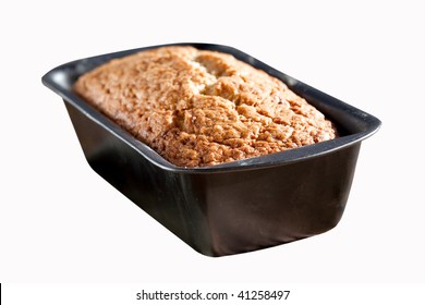 Freshly Baked Banana Bread, Isolated