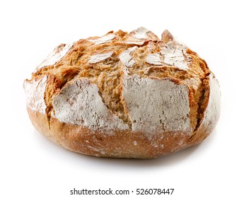 freshly baked bread isolated on white background - Shutterstock ID 526078447
