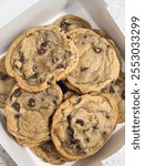 Freshly Baked Chocolate Chip Cookies in a Box