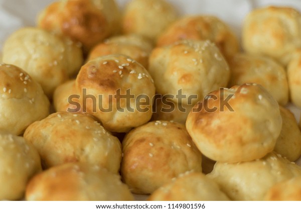 Freshly Baked Cottage Cheese Rolls Royalty Free Stock Image