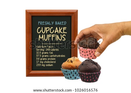 Freshly Baked Cupcake Muffins Nutrition Facts Stock Photo Edit Now Freshly Baked Cupcake Muffins Nutrition Facts Stock Photo Edit Now