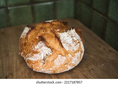 A Freshly Baked Dutch Oven Bread