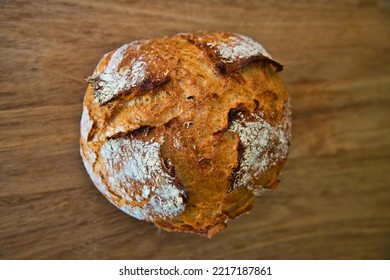 A Freshly Baked Dutch Oven Bread