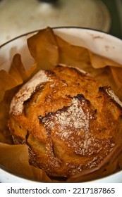 A Freshly Baked Dutch Oven Bread