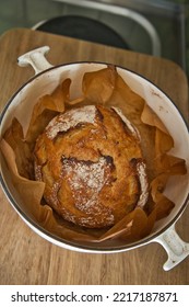 A Freshly Baked Dutch Oven Bread