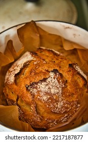 A Freshly Baked Dutch Oven Bread