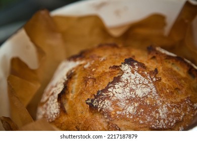 A Freshly Baked Dutch Oven Bread