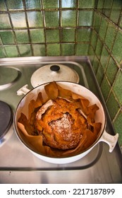 A Freshly Baked Dutch Oven Bread