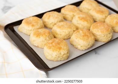 Freshly Baked Homemade Buttermilk Biscuits