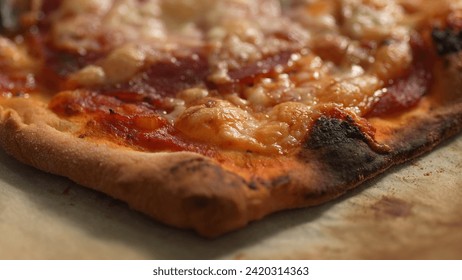 Freshly Baked Hot Pizza. Close-up, shallow dof. - Powered by Shutterstock