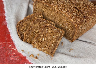 Freshly baked loaf of rye bread - Shutterstock ID 2254226369
