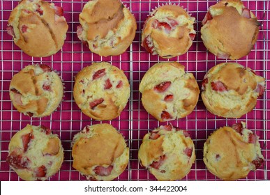 Freshly Baked Strawberry Muffins