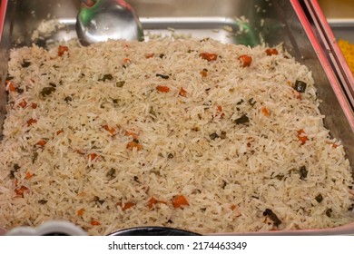 Freshly Cooked Vegetable Fried Rice Of Kolkata For Display At Food Festival In Kolkata.