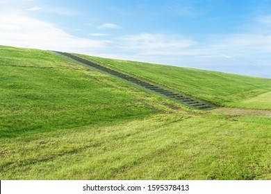 Freshly Cut Grass On The Dike