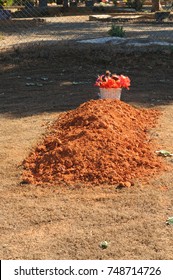 Freshly Dug Unmarked Grave Site