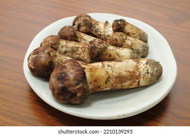 Freshly Harvested Japanese Matsutake Mushrooms Stock Photo 2210139293 ...