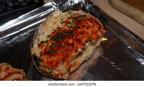 Freshly Made Stuffed Clam For Valentine’s Day Dinner