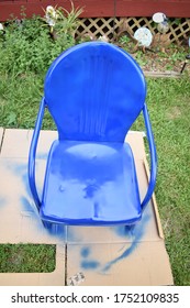 Freshly Painted Metal Lawn Chairs