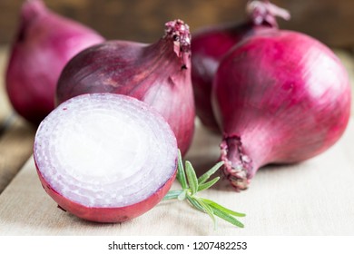 Freshly Picked Red Onions