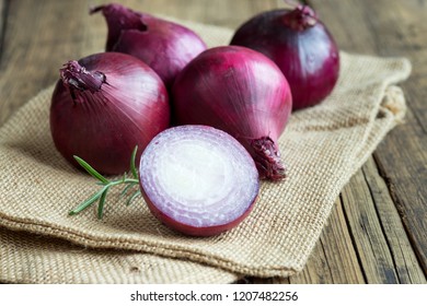 Freshly Picked Red Onions