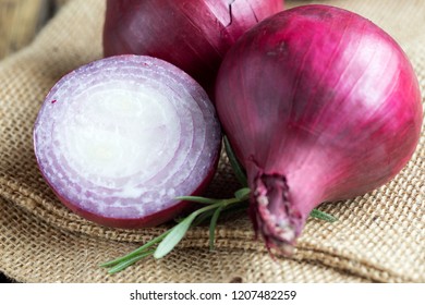 Freshly Picked Red Onions