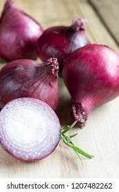 Freshly Picked Red Onions