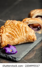 Fresh-made Gourmet Apple And Blueberry Turnover