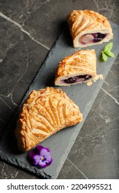 Fresh-made Gourmet Apple And Blueberry Turnover