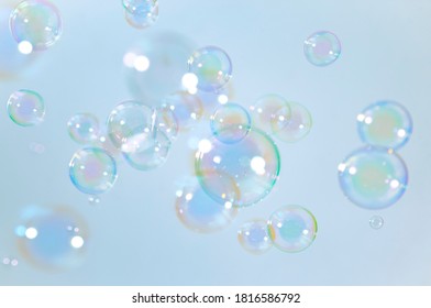 Transparency Soap Bubbles Floating Air Stock Photo (Edit Now) 762611461