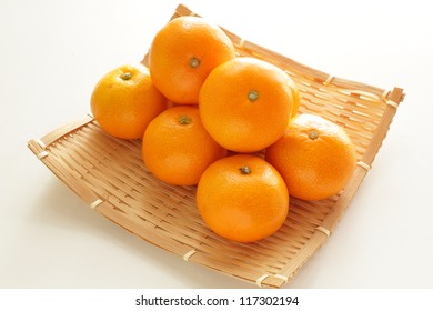 Freshness Mandarin Orange From Japan Wakayama Prefecture For Early Winter Fruit Image