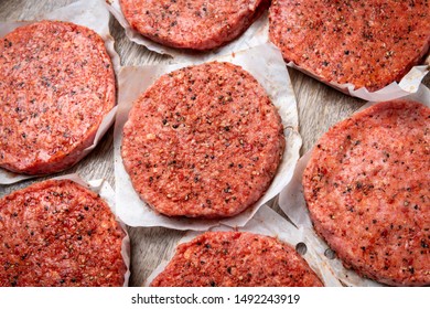 FreshOrganic Angus Beef Burger Patties From Above