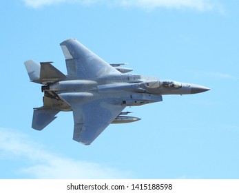 Fresno, California/USA - 04/2019. F-15 Air National Guard