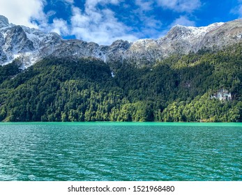 Frias lake in Bariloche. Fed by meltwater from glaciers in the province of Rio Negro, Argentina. - Shutterstock ID 1521968480