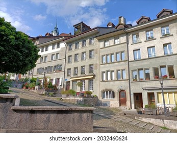 Fribourg Is The Capital Of The Swiss Canton Of Fribourg And The District Of La Sarine In Switzerland